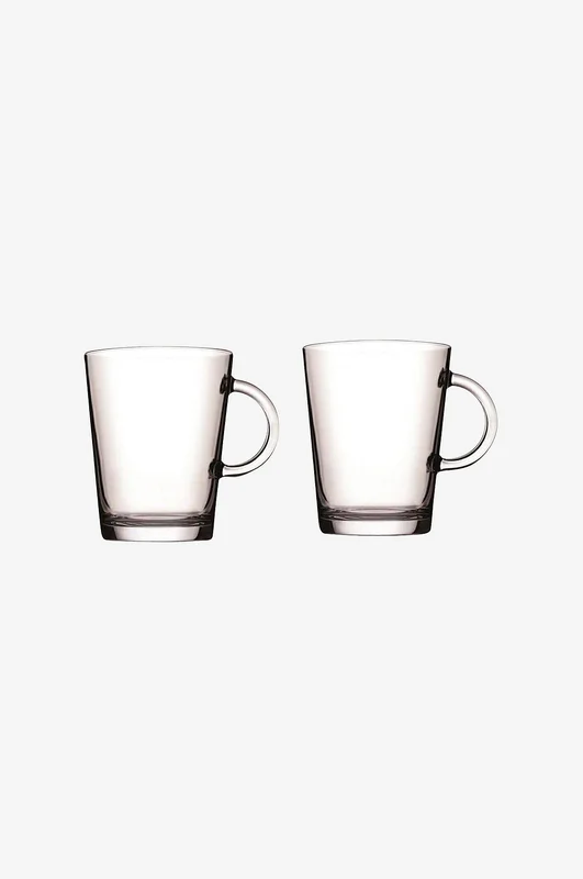 Hermia - Sæt med kaffekopper (2 stk.) Linda - Transparent - Kopper & krus - Fra Homeroom