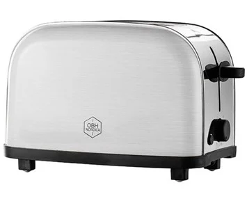 OBH Nordica Manhattan Steel 2 / 2267 - Brödrost i rostfritt stål med smulbricka