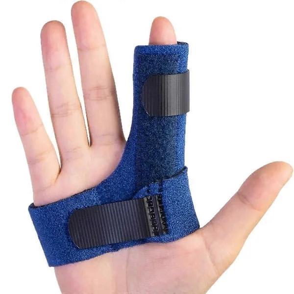 Trigger Finger Splint Set, Finger Brace for Arthritis Tendon Injury Mallet Finger, Breathable Composite with Aluminum Bar, 1 Splint + 2 Gel Sleeves