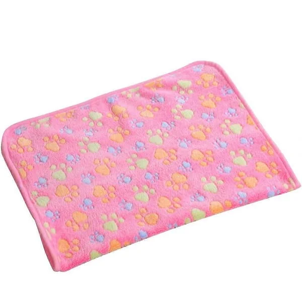 Valpfilt Djurkudde Liten Hund Kattbädd Varm Sovmatta Husdjur Hund Katt Valp Kattunge Fleece Filt Tass Kudde (Rosa)[D] Rosa