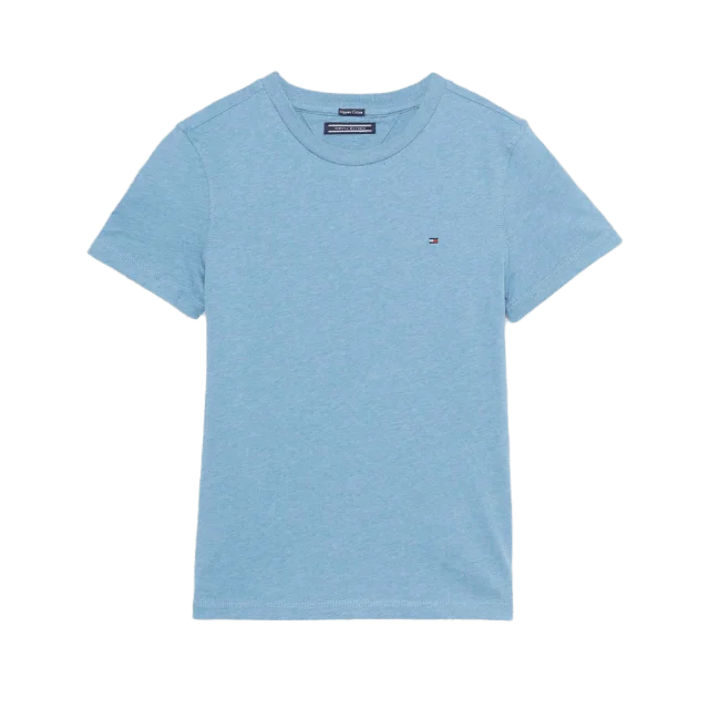 Tommy Hilfiger BOYS BASIC CN KNIT S/S Hoodies & sweatshirts Herr Blå 128
