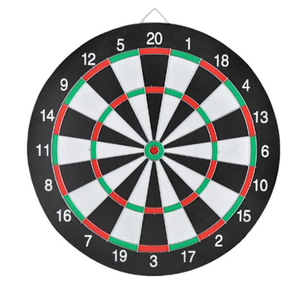Double-sided Dartboard Professional Entertainment and Leisure Level Dartboard with Flying Needle (12 inches (with 4 markers))