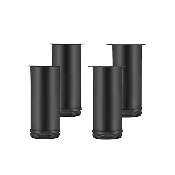 [RM](Svart) 20CM Adjustable Furniture Legs, 4 Pcs Height Adjustable Table Legs Metal Furniture Legs Stainless Steel Table Legs Furniture Legs With 