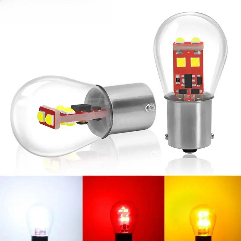 AliExpress - 2 Stücke 1157 BA15D BAY15D 1156 BA15S P21W P21/5 W Led-lampe S35 800LM Auto Blinker Lampe Rückwärtsbremslichter Rot Weiß Gelb 12 V
