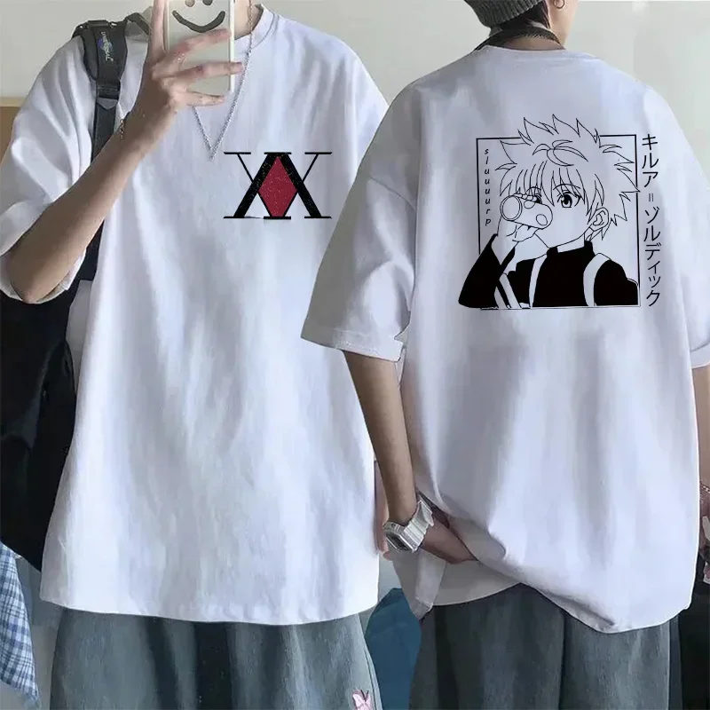 AliExpress - Manga Hisoka Kawaii Hunter X Hunter T-shirt Killua Zoldyck drôle dessin animé mignon Anime T-shirt Kurapika HxH diable oeil T-shirt t-