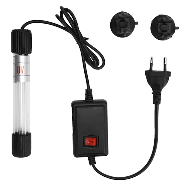 Akvarium dränkbar UV-lampa Fish Tank Vattenrening Alger Clean Light EU-kontakt 220V9W