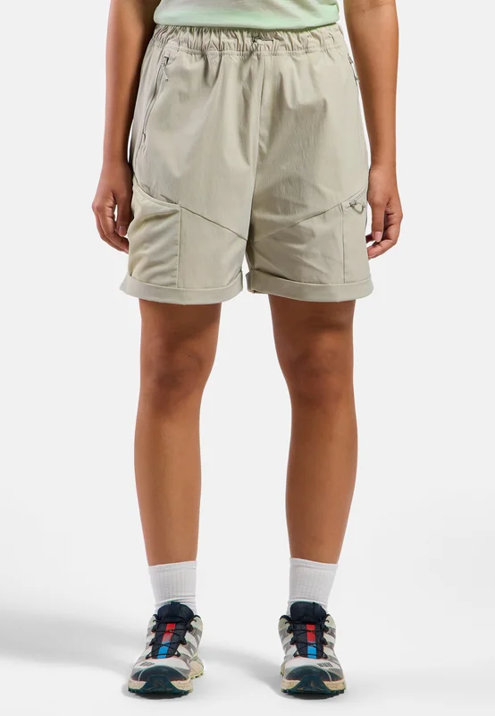 Odlo Women's Essential Cargo Baggy Shorts, XS, beige