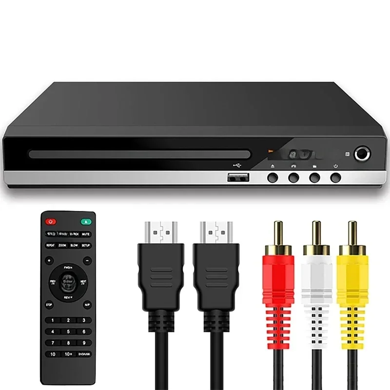 AliExpress - DVD-Player 1080P High-Definition Home DVD-Player Box für TV DVD CD Discs Player AV-Ausgang Eingebauter MIC-Anschluss Alle Region 