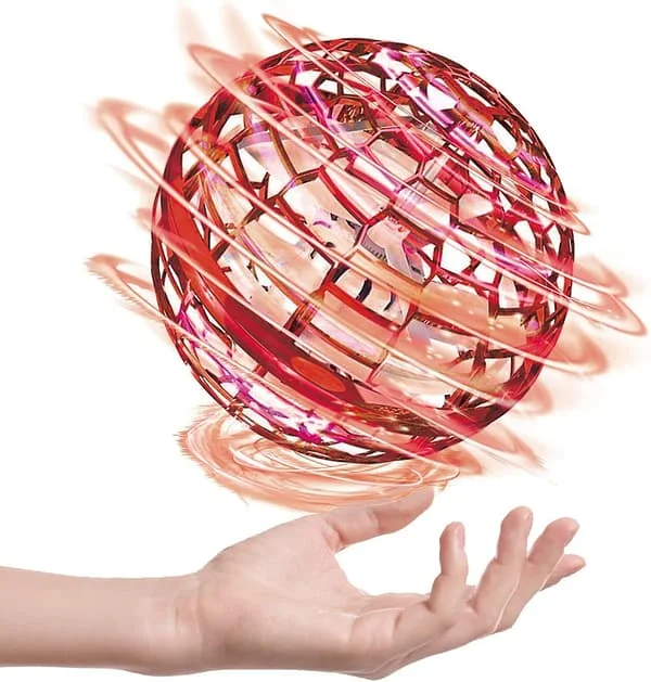 Flynova Pro Flygande Boll Leksak - Handkontrollerad Flygande Orb Leksak Globe Shape Boomerang Flygande Spinner Mini Drone Hover Ball Med 360 Roterande