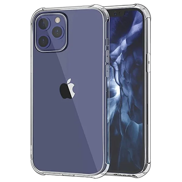2st iPhone 12 / 12 Pro Silikon Shockproof Skal extra stöt tåligt