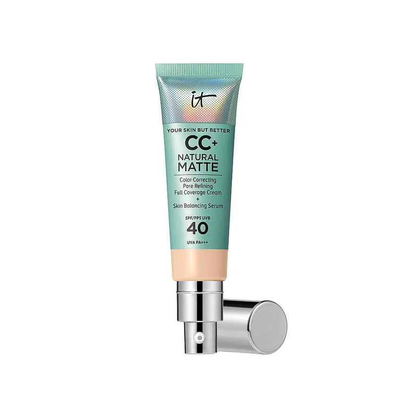 IT Cosmetics CC+ Cream Natural Matte Foundation for Oily Skin with SPF 40 Fair, Makeup, Ansigt, Foundation