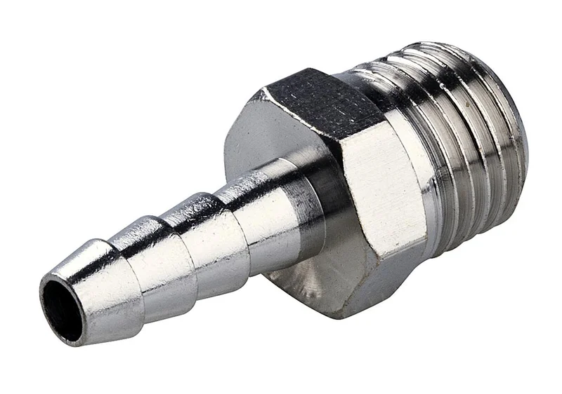 PELA 89704 Nippel utvändig gänga Gänga 1/4", slang 1/4", Svets