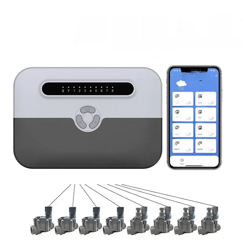 AliExpress - WiFi Smart Sprinkler Controller 4/6/8 Zone Garten Bewässerung Timer Smart Bewässerung System Alexa Google Home Tuya Smart Leben