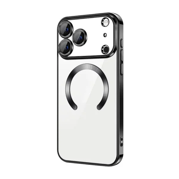 iPhone 17 PRO Skal – Metallic Skal med Magnetisk Kompatibilitet, Slim Design - Svart