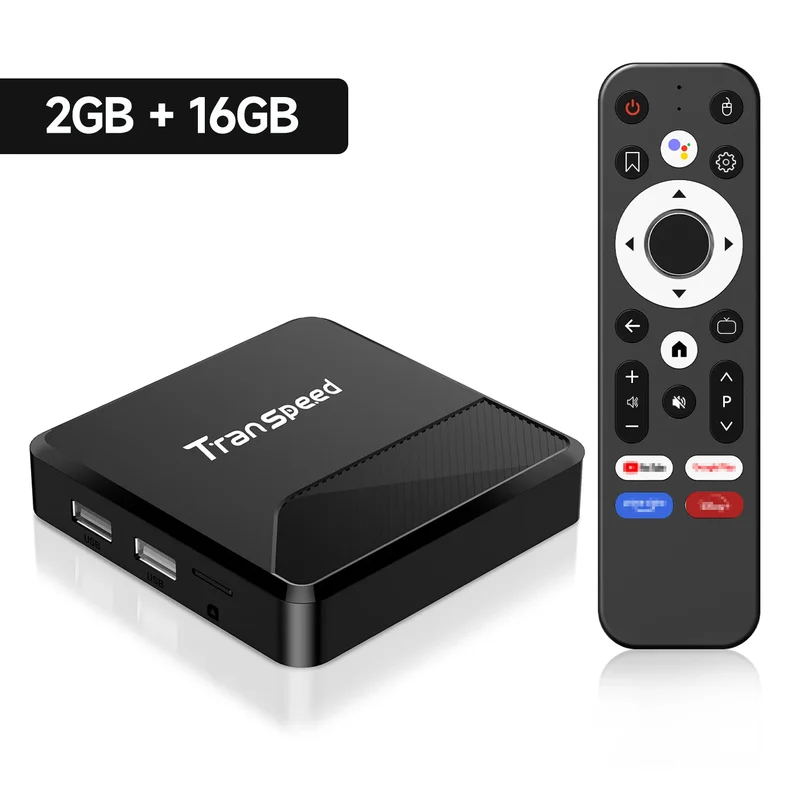 AliExpress - Transpeed Android 14 4K HDR10+ TV-Box RK3518 Dual Wifi6 BT5.0 Set-Top-Box Mediaplayer mit Google Sprachassistent