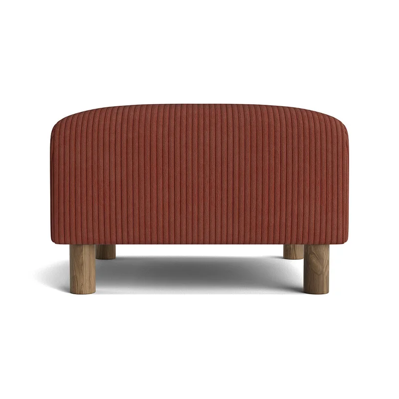 Toledo Pouf Hocker Lincoln Kupfer Cord-Optik 45cm, bequeme Sitzgelegenheit und Fußablage für Ihr modernes Wohnzimmer im zeitlosen Design.