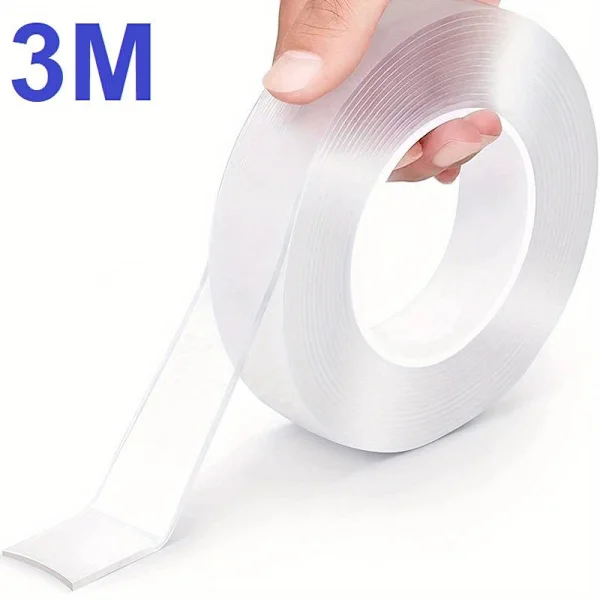 3 Meter Double-Sided Nano Tape Reusable Transparent Clear