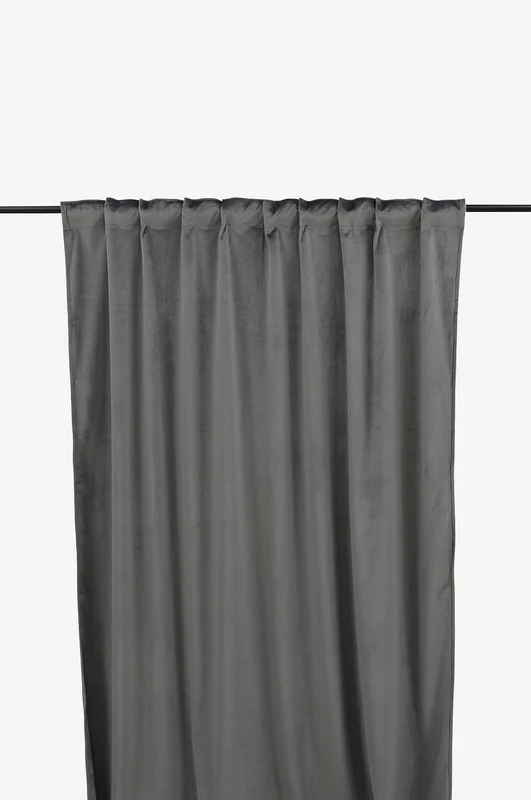 Venture Home - Sivuverhot Mary 2/pakk - Harmaa - Lenkkiverhot - 135X250 - - Homeroom