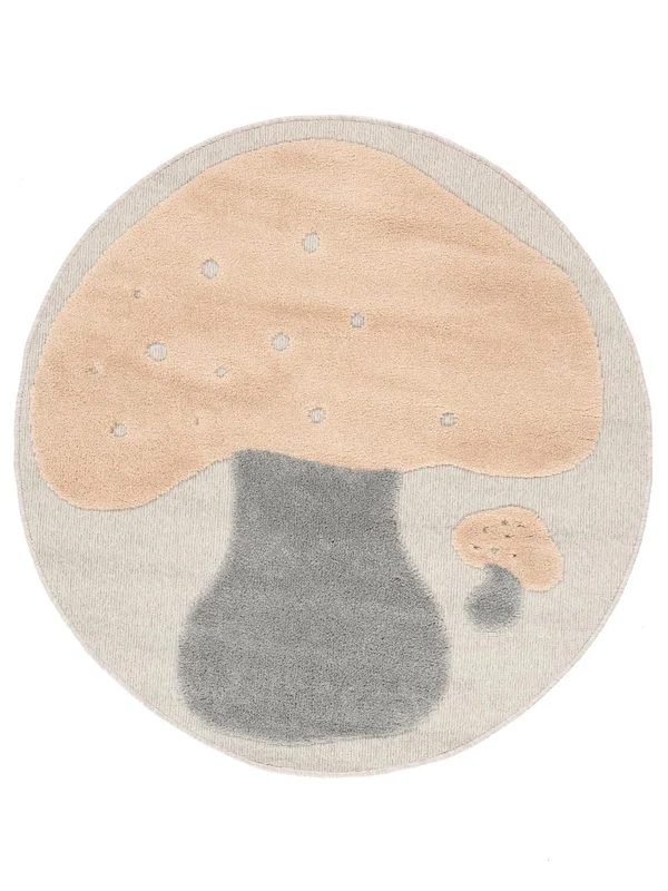 Tapis Enfant Moshi Terracotta Rond Petit Oeko-Tex
