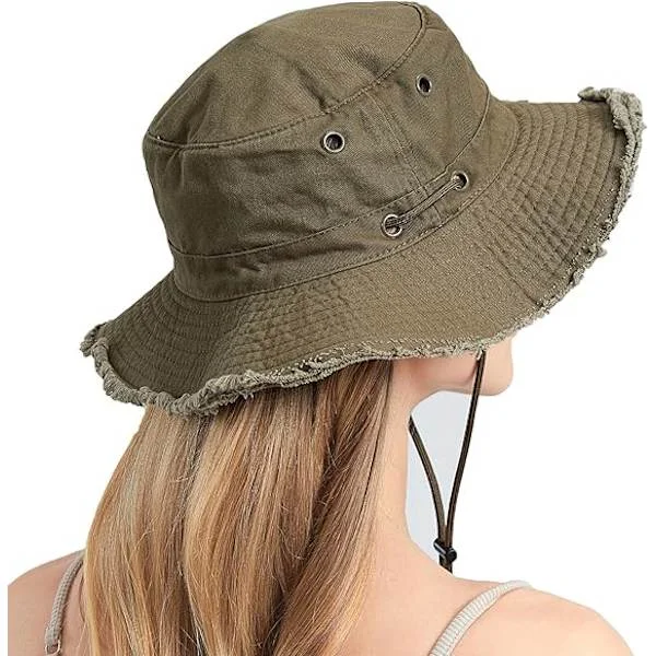 Gajaous Sun Hats for Women Men Wide Brim Garden Hat Foldable Fishing Hat Breathable Cotton UPF 50+ Fishing Hats Hiking Safari Outdoor