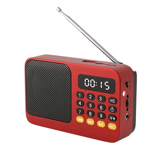 FM Radio DAB Radio Bærbar Lille Nødopladelig Ham Bluetooth Lydboks Mini Vintage Musik Højttaler Mp3 Afspiller D
