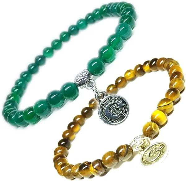 Bønne armbånd med 33 perler, Tasbih armbånd, islamske smykker, muslimske gaver, Dhikr perler, Eid gaver, Ramadan