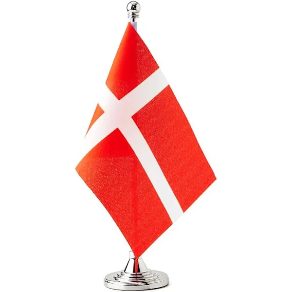 Danmark Flagg Danske Flagg Små Mini Danske Bordflagg Brukt til Bord Kontor Klasserom Hjem Patriotiske Arrangementer Dekorasjoner