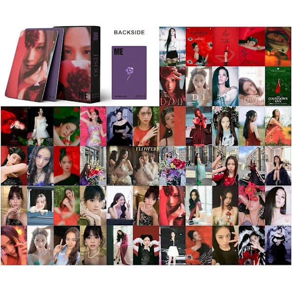 55 stk Blackpink Jisoo Første Album Me Foto Kort Solo Flower Nyt Album 2023 Mini Foto Kort BP Jisoo Poster Kort Gave til Fans
