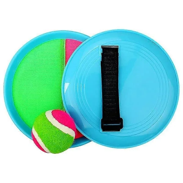 Paddelkast- och fångstbollsset, utomhusspel för vuxna och familj, strand-/trädgårds-/inomhus-/sportkastspel för barn/vuxna med 2 racketar 1 boll 1 st 
