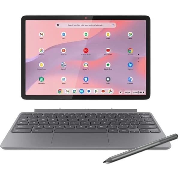 PC Hybrid / PC 2 i 1 Lenovo Chromebook Duet 11M889 10,95" Pekskärm MediaTek Kompanio 838 8 GB RAM 128 GB eMMC Grå luna +