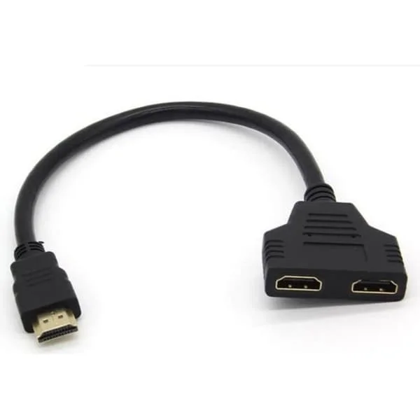 2-portars adapter HDMI-kabel för NINTENDO SWITCH-konsol TV Guld 3D FULL HD 4K-skärm 1080p förlängning[DB]