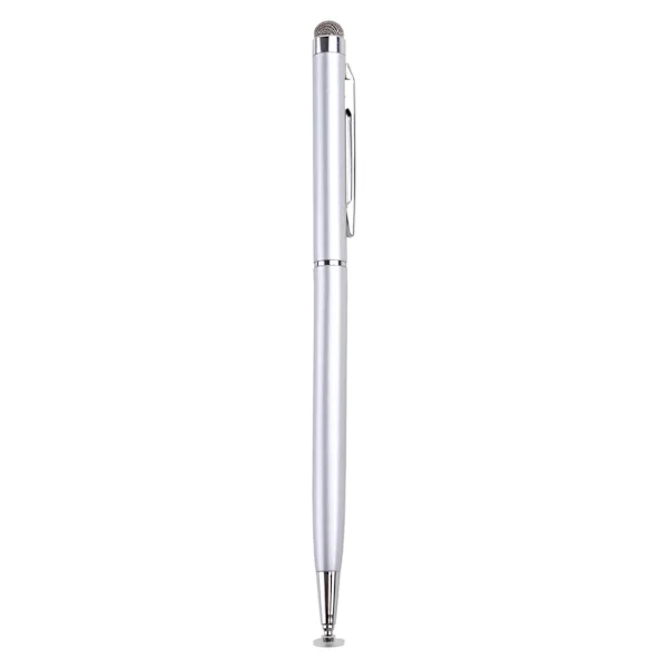 Universal 2 i 1 Mikro-Fiber Mini Metalltupp Stylus Kapasitans Penn Skjerm Stylus for Touch Penn for Pad Mobiltelefoner Tab