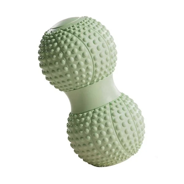 Peanut Massage Ball Deep Tissue Muscle Relaxation Double Lacrosse Roller Physiotherapy Leg Arm Waist Abdomen Back Foot Full Body Massage Green