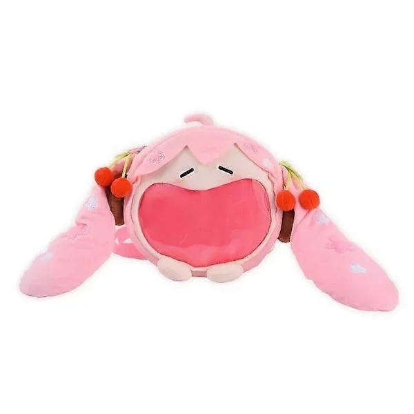 Kawaii Anime Hatsune Miku Cosplay Plysch Ryggsäck Ita Väska Dam Väska Skolstudent Män Sammet Axelväska Flicka Gåva rosa