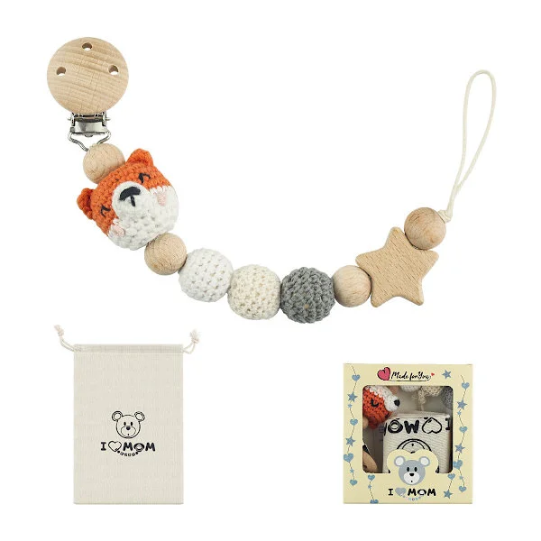 DIY Dyr Form Sutteholder Silikone Bidering Rem Sød Baby Sut Tilbehør