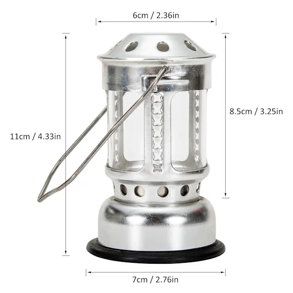 Ljuslykta Mini Ljusstark Aluminiumlegering Mässing Nattfiske Hängande Ljuslykta Utomhus Camping Fiske Ljuslykta
