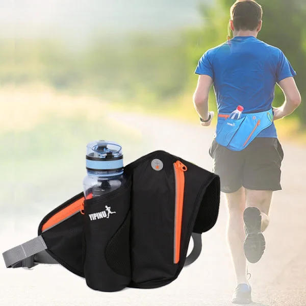 Multifunctional Outdoor Sports Water Bottle Running Waist Bag for Men Women as Fanny Pack Belt Bag