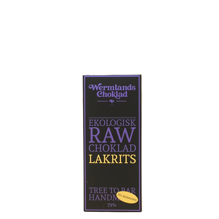 WermlandsChoklad Raw Ekologisk Choklad Lakrits 50 g