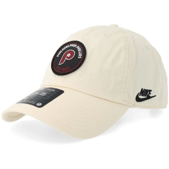 Nike MLB - Philadelphia Phillies Club Natural Dad Cap Unconstructed Beige Cap - MLB @ Hatstore