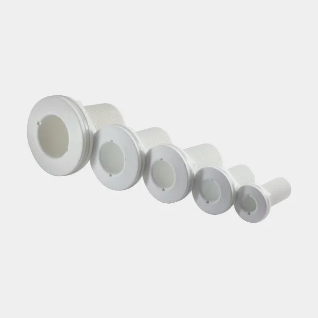 Gevind skroggennemføring TruDesign Skin Fittings Domed Standard, komposit, kuplet, 65 mm, G 1/2" (BSP), hvid