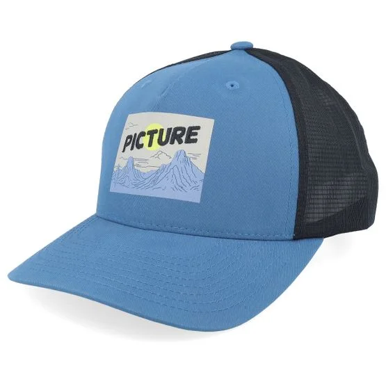 Picture - Blå trucker Caps - Kuldo Serenity Blue/Black Trucker @ Hatstore