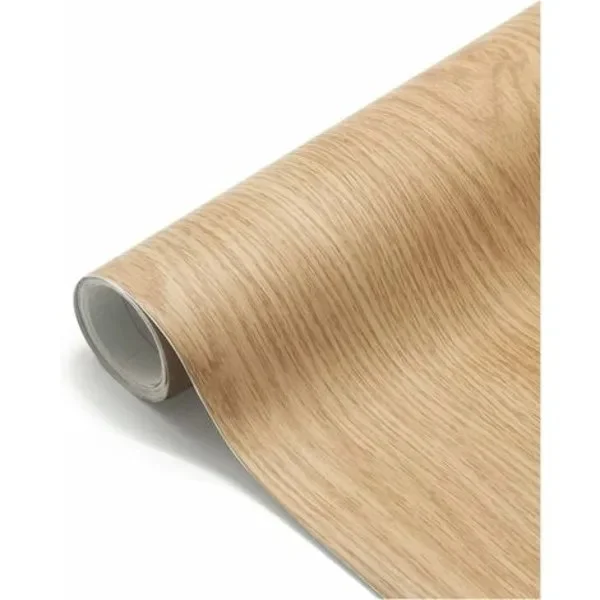 TS Self-Adhesive Wallpaper Wood Grain 60 500cm Waterproof PVC Stickers for Kitchen Cabinets Waterproof Self-Adhesive Wall Decals