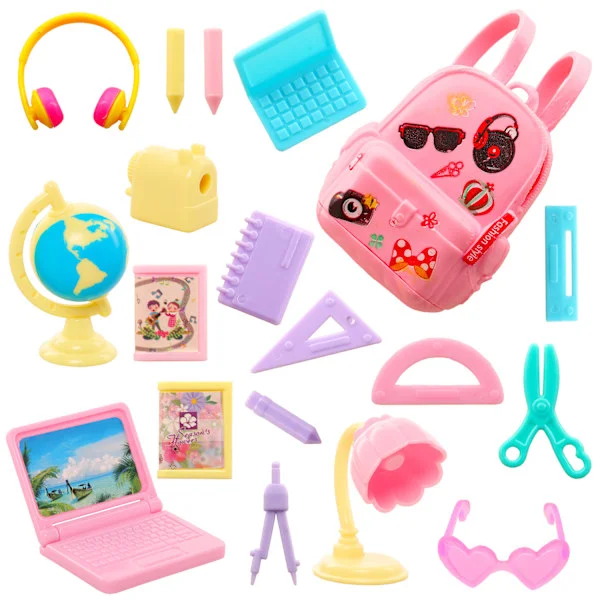 18 st Baby House och Lele Barbie Baby Lärotillbehör Mini