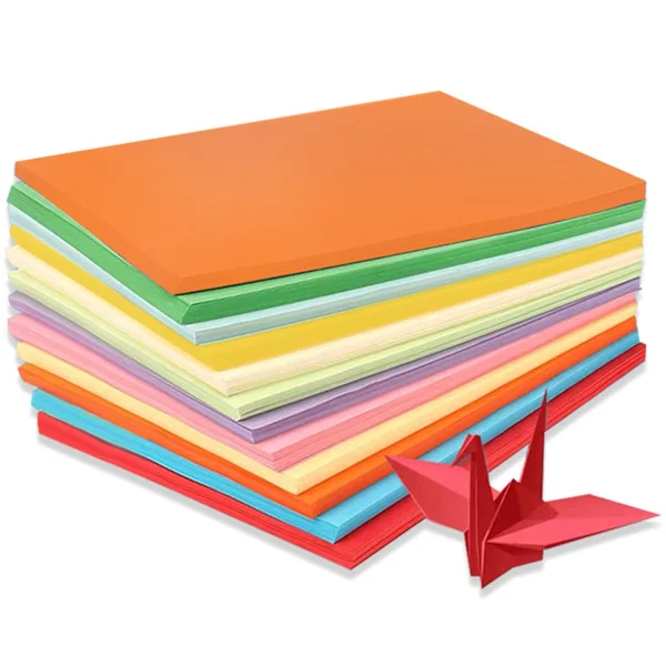 100 ark färgat A4-papper 70 gsm handgjort papper för DIY-konst-FA-