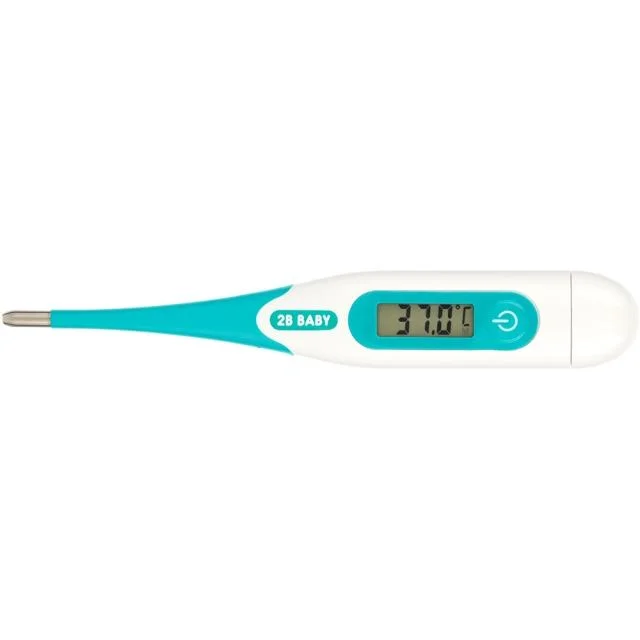 2B Baby Digital Febertermometer Flexibel Badbaljor & badstöd Blå
