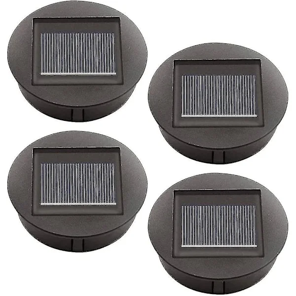 4 stycken Ersättnings-Solcellsdrivna Lampor med LED-Glödlampor, Solcellslampor Ersättning, LED Solpanel Lykta Skydd för Utomhus Hängande Trädgård 