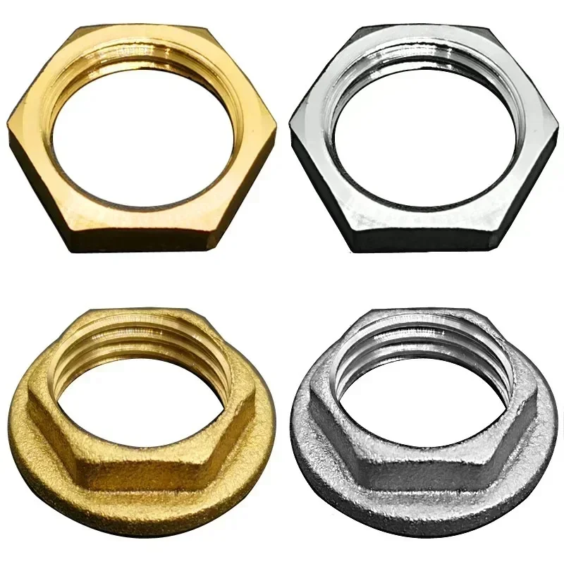 AliExpress - Écrous de blocage hexagonaux en laiton, raccord de tuyau, écrou à bride 1/8 "1/4" 3/8 "1/2" 3/4 "1" BSP filetage femelle capuchon à tige 