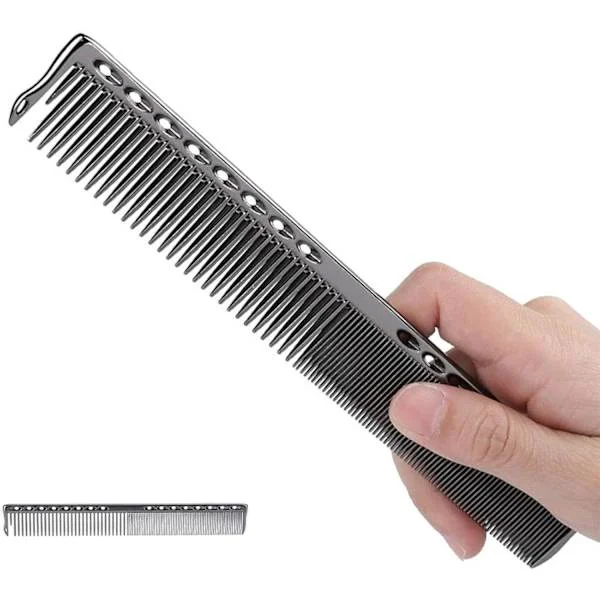 Butterfly Comb, Rustfritt stål Svart Kam for Hår, Sammenleggbar Treningsøvelse Kammer Hårstylingverktøy, Sammenleggbar Treningsøvelse Kammer Hårstyli