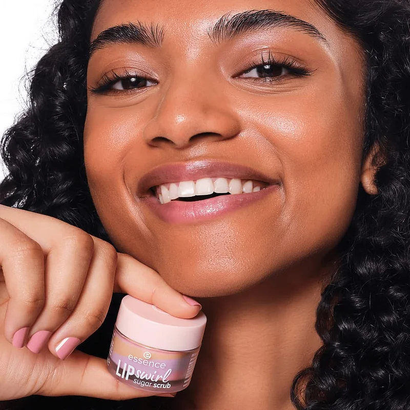 Essence Lip Swirl Sugar Scrub 01, Hudpleje, Ansigtspleje, Læbepleje