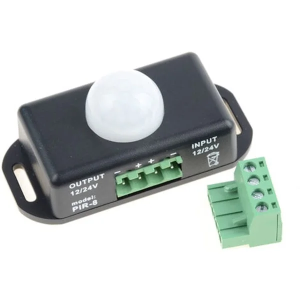 DC 12V LED Infraröd Rörelsedetektor PIR Rörelsesensor För LED-strip/Glödlampa 12V 8A,Fonepro